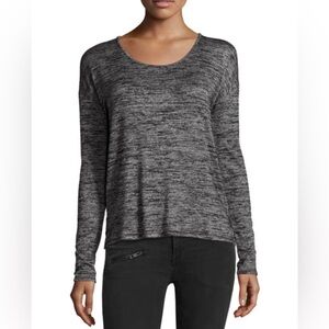 Rag & Bone Black & Grey Heather Long Sleeve